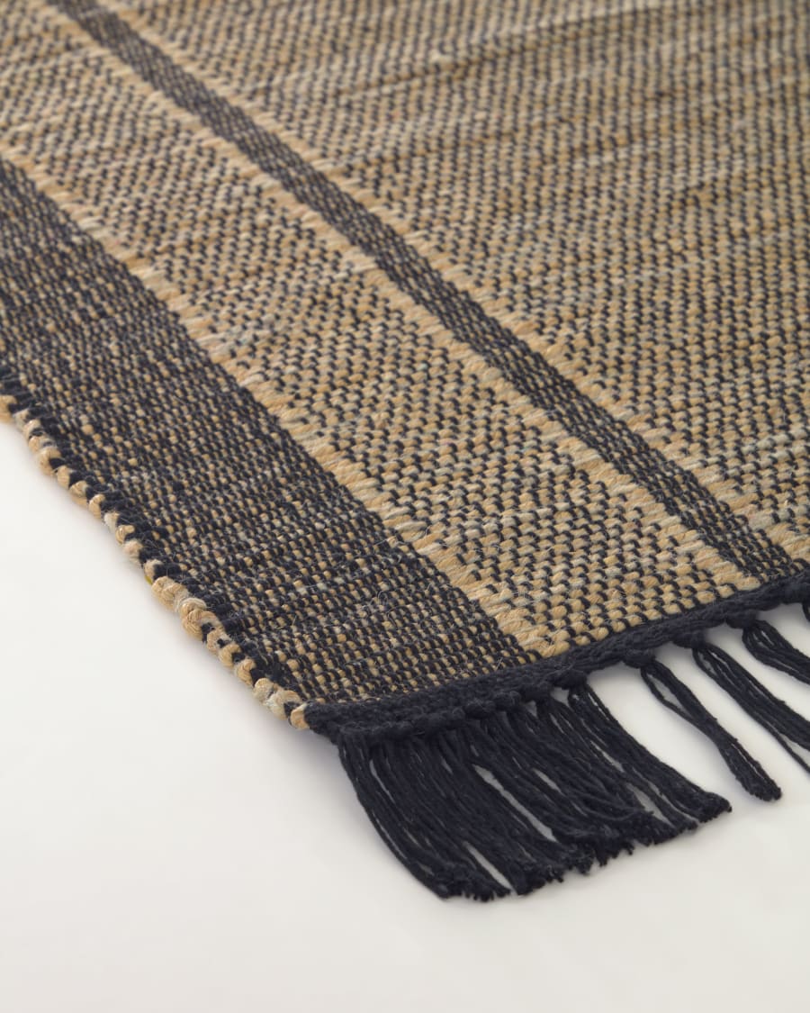 Brunilda Teppich schwarz und braun 160 x 230 cm