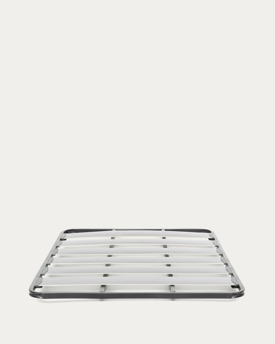 Metal frame slatted bed base discount