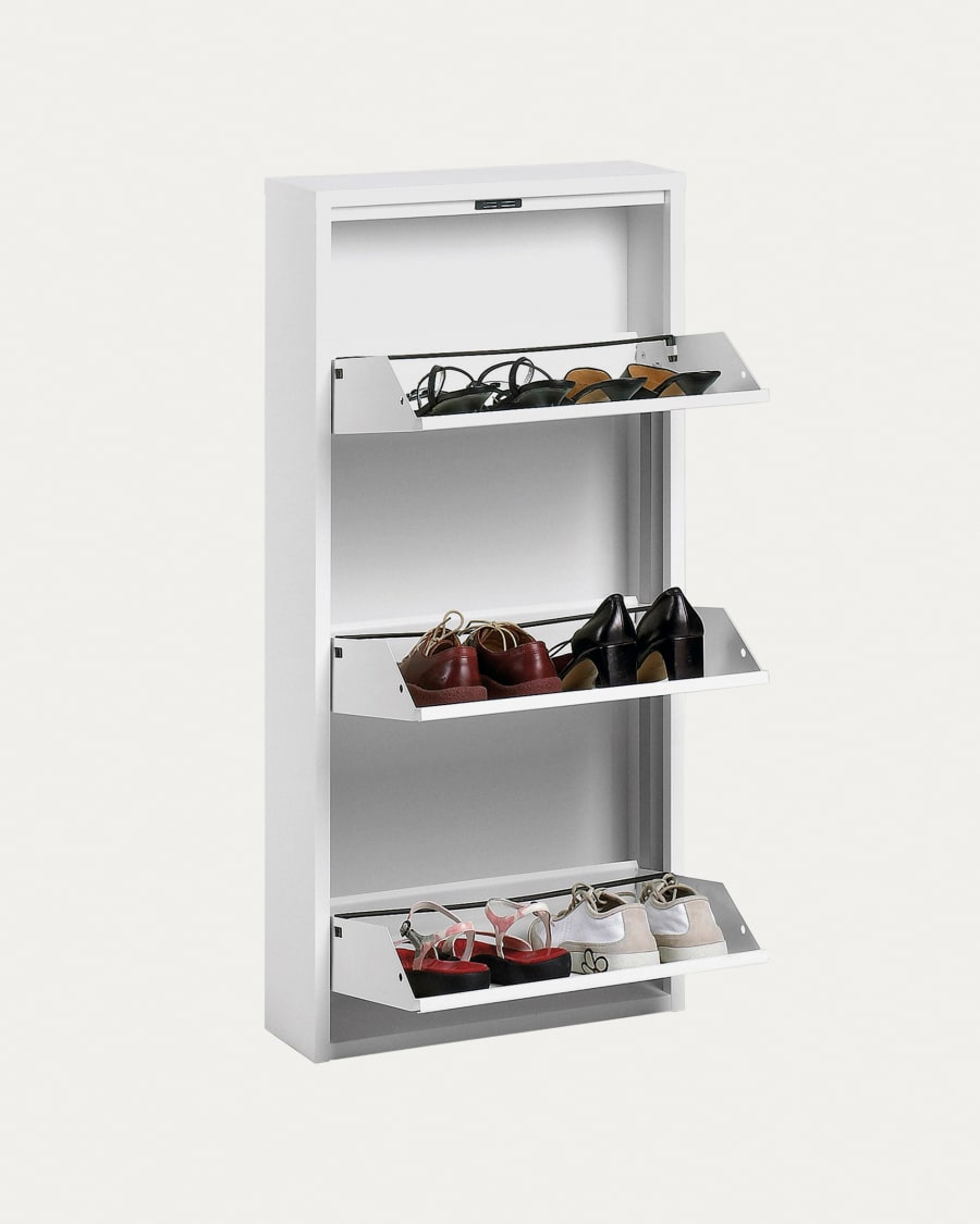 White cheap shoe shelf