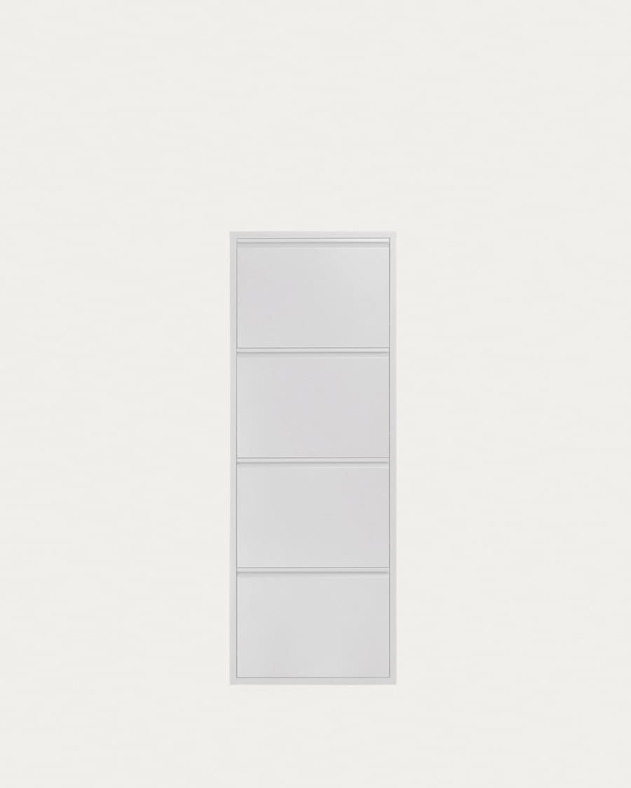 Shoe rack Ode 50 x 136 cm 4 doors white