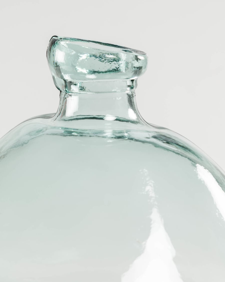 Brenna Vase aus transparentem Glas 100% recycelt 33 cm