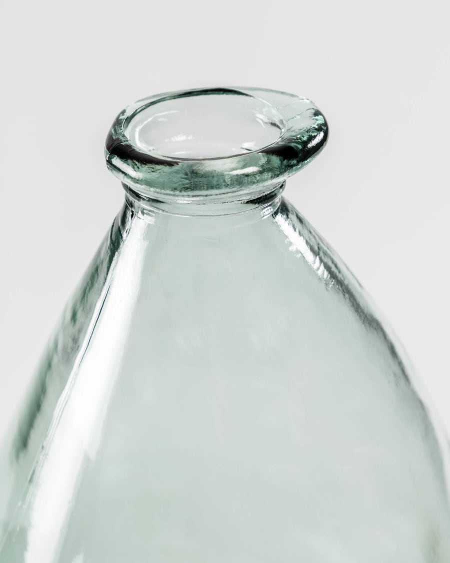 Vase Brenna transparent moyen format en verre 100% recyclé