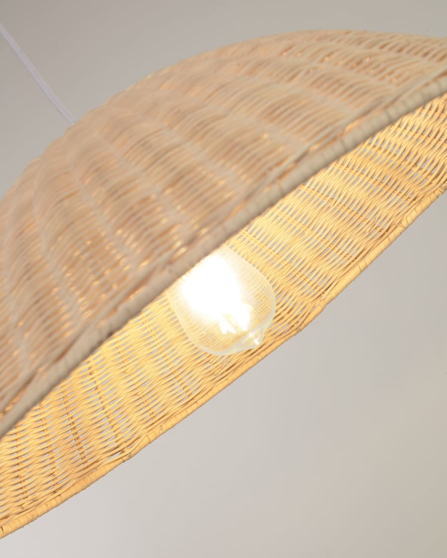 Deyarina rattan ceiling light with natural finish1