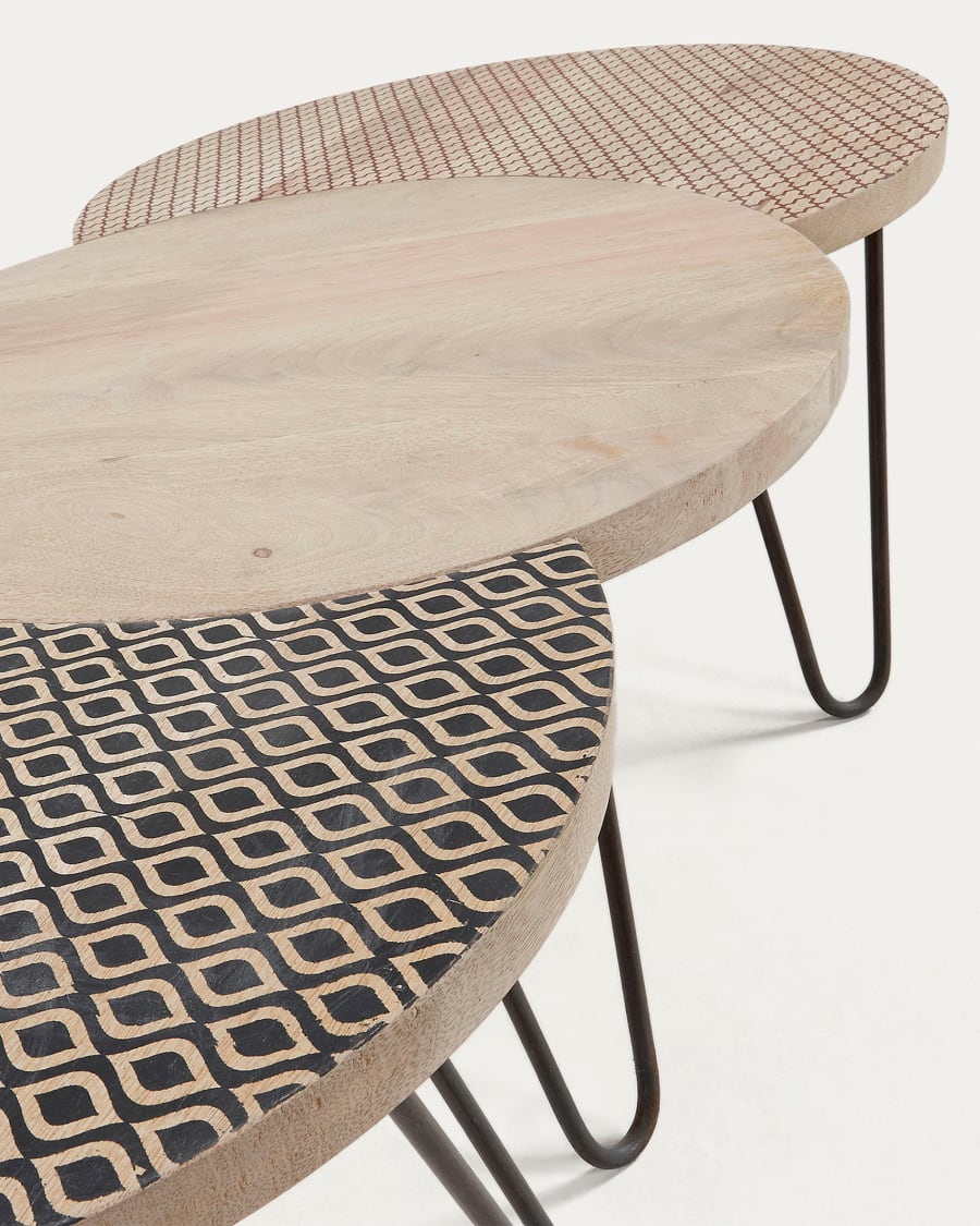 Houp set of 3 tables 134 x 39,5 cm