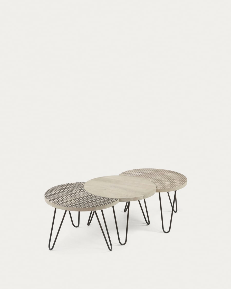 Houp set of 3 tables 134 x 39,5 cm