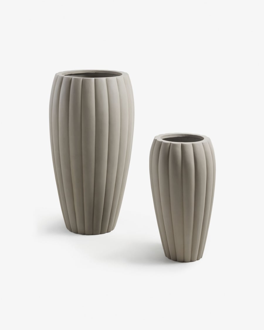 Lisa set of 2 planters Ø 42 cm / Ø 29 cm