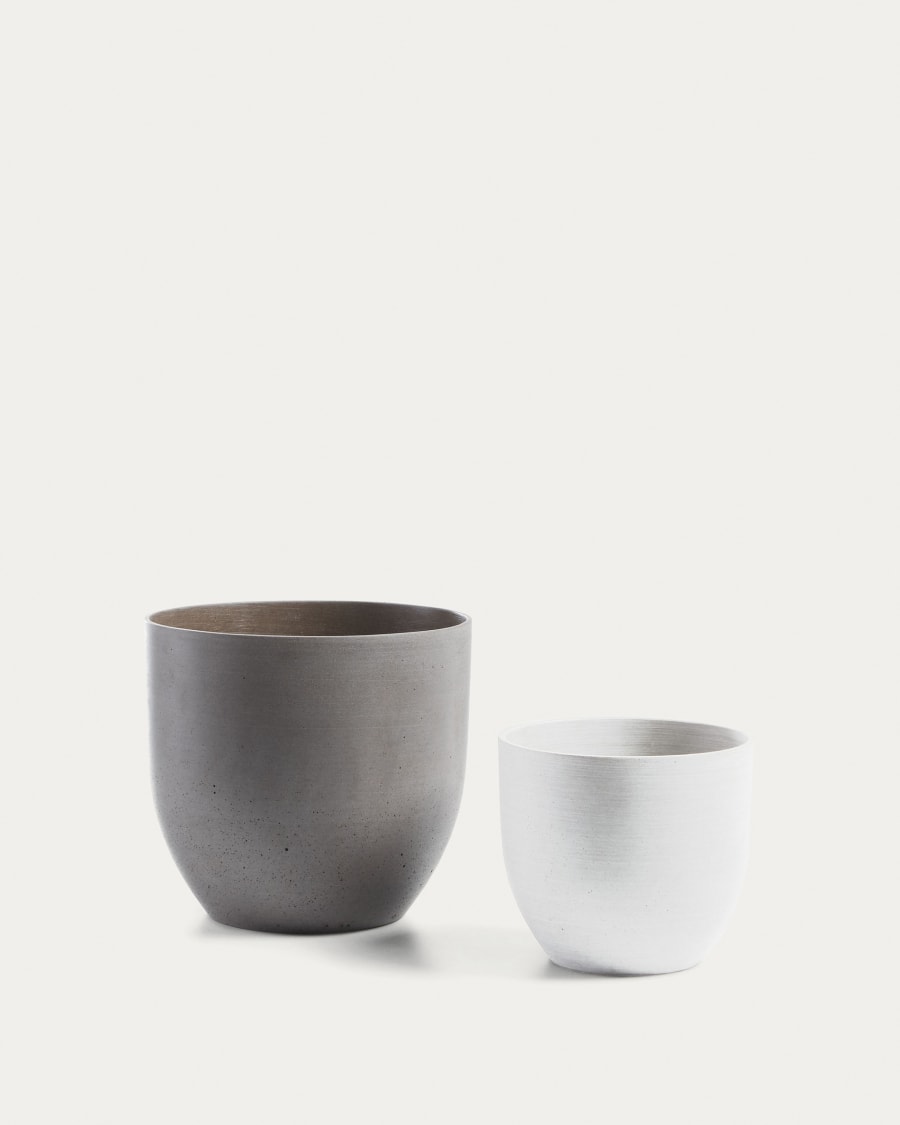 Lula set of 2 planters Ø 22 cm / Ø 16 cm