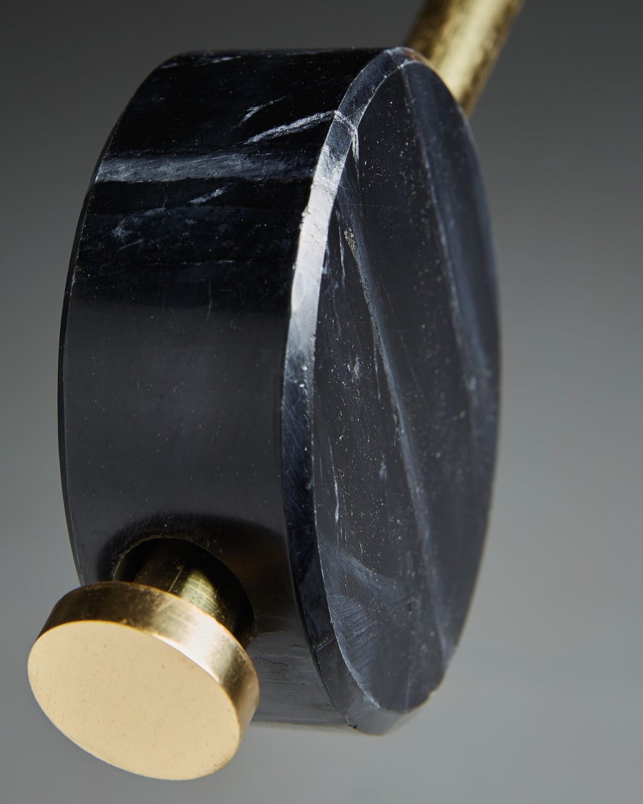 Wick pendant lamp 80 cm black