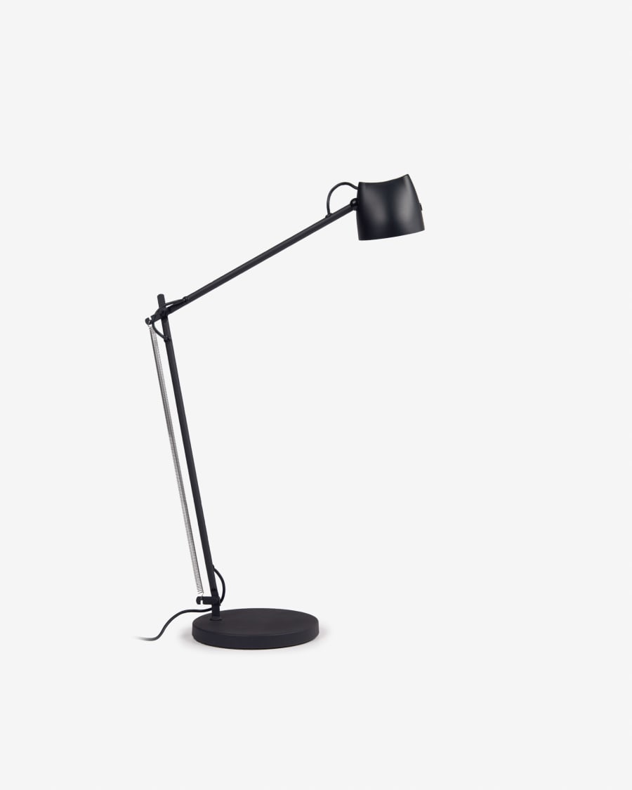 Μεταλλικό επιτραπέζιο φωτιστικό Eldina, μαύρο φινίρισμα