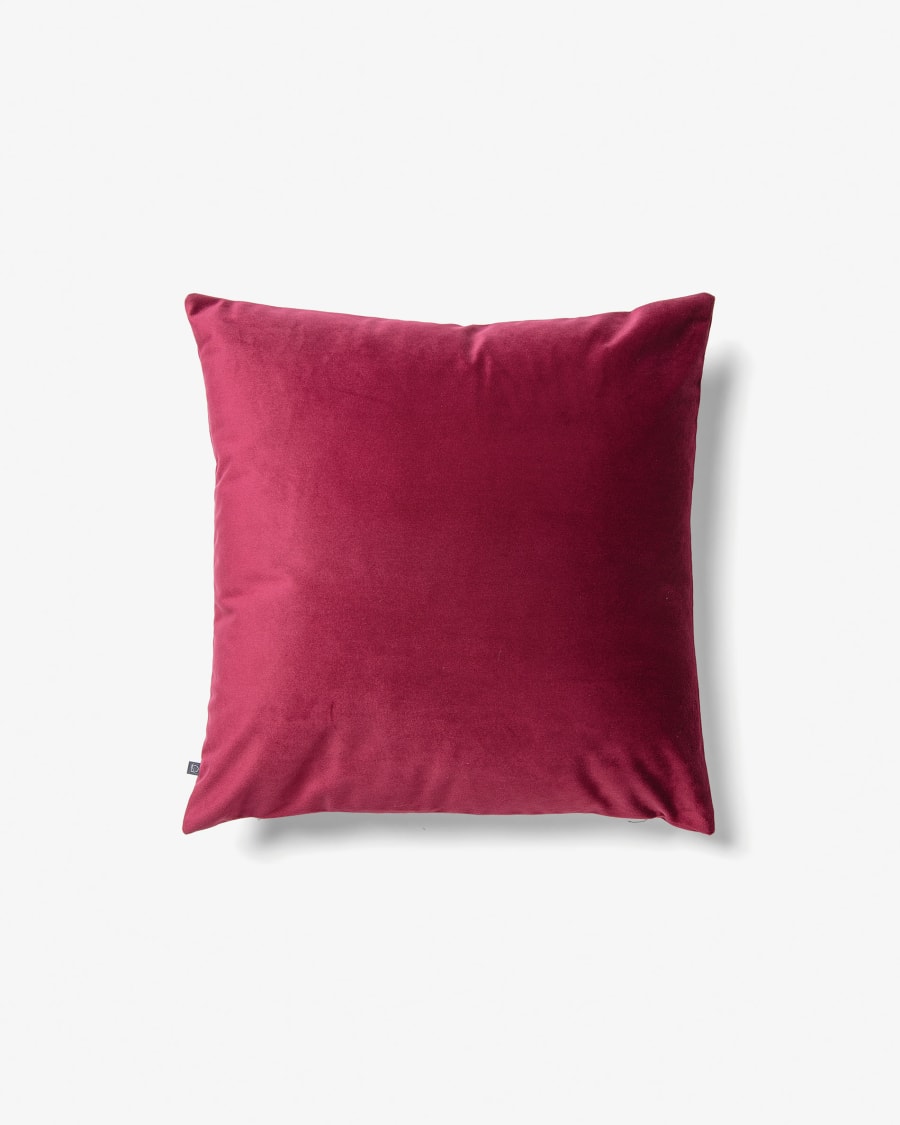 Lita cushion cover 45 x 45 cm burgundy velvet