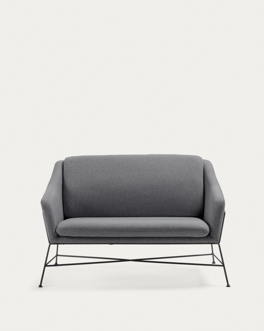 Brida 2-Sitzer-Sofa dunkelgrau 128 cm