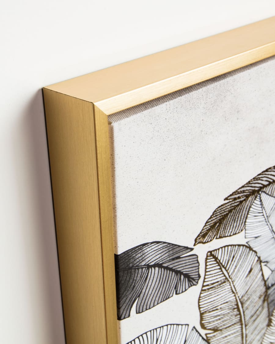 Imogen gold and grey picture 40 x 40 cm