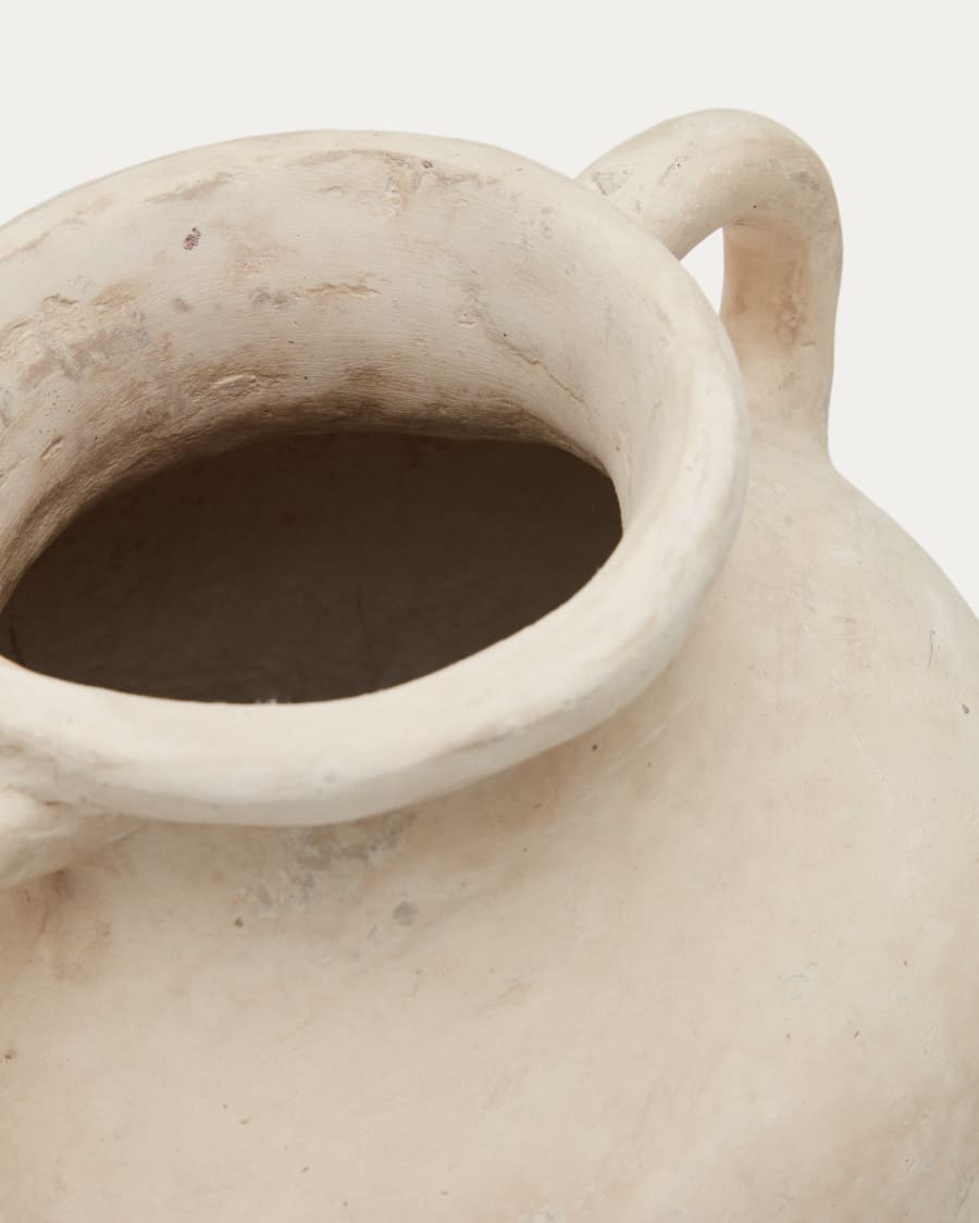 Miley beige papier-mâché vase 50 cm