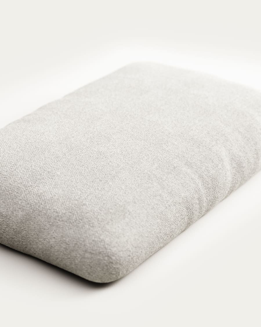 Blok cushion in white boucle, 40 x 60 cm FR