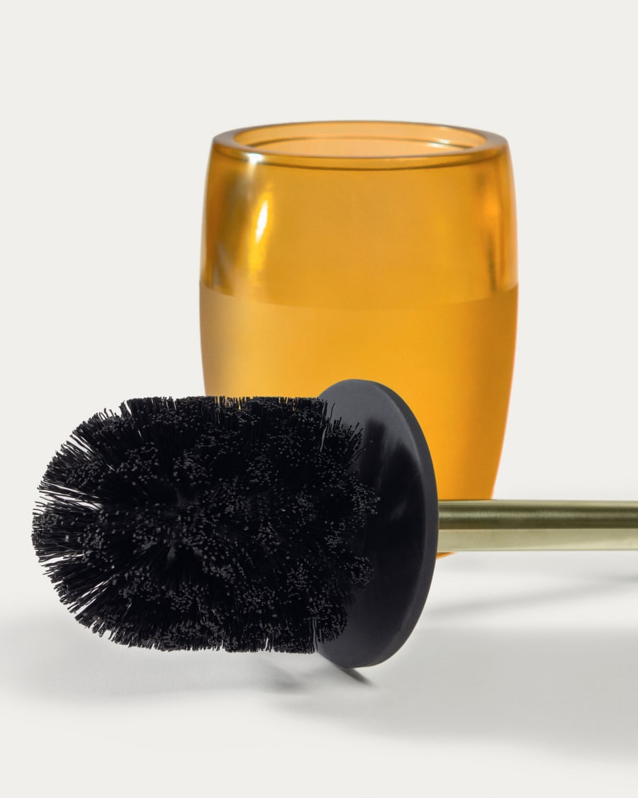 Maive yellow toilet brush