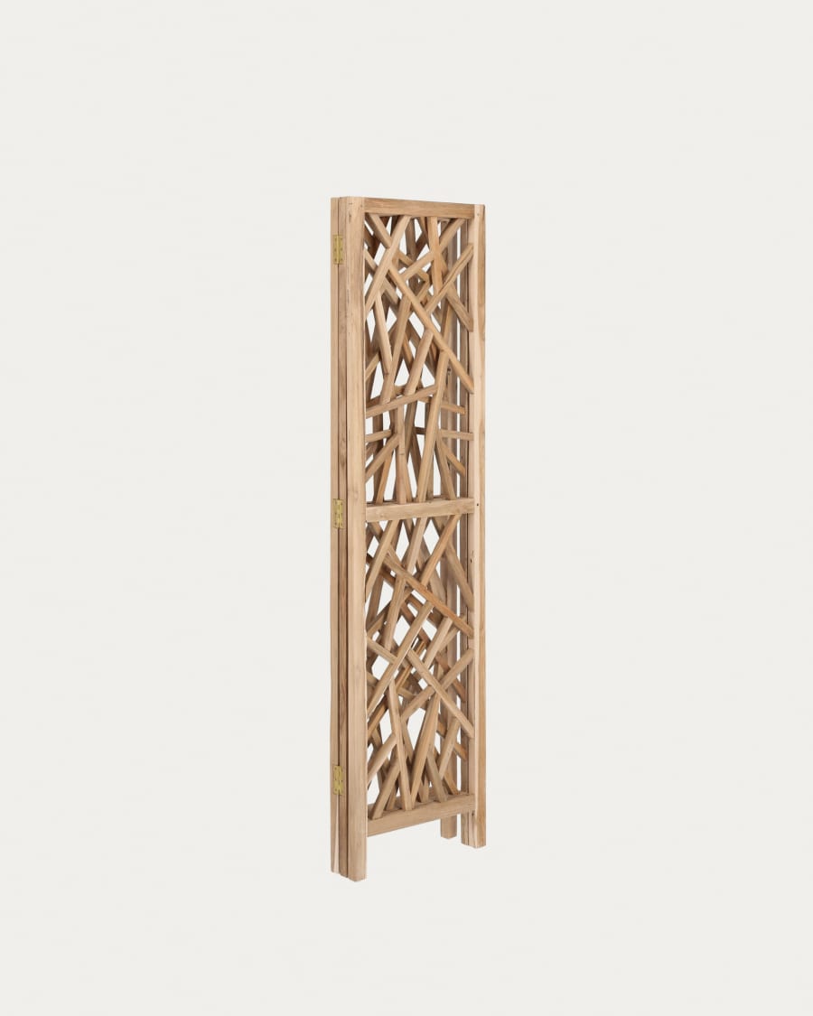 Avaline Paravent aus massivem Teakholz 135 x 180 cm