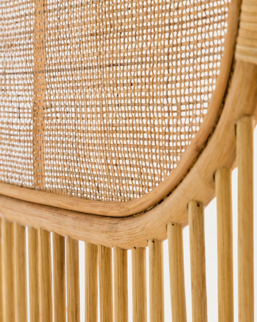 Lalita rattan headboard with a natural finish, for 160 cm beds