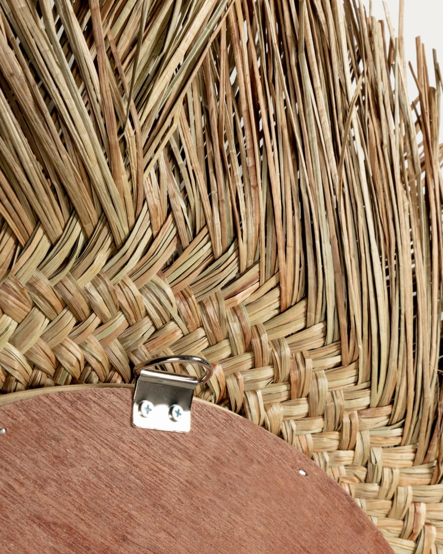 Specchio Rumer in fibre naturali Ø 72 cm