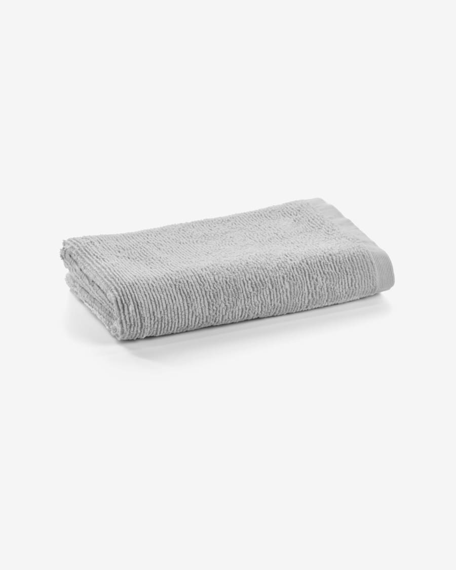 Miekki small bath towel light grey Kave Home Ireland