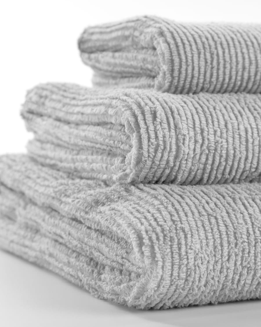 Miekki large bath towel light grey