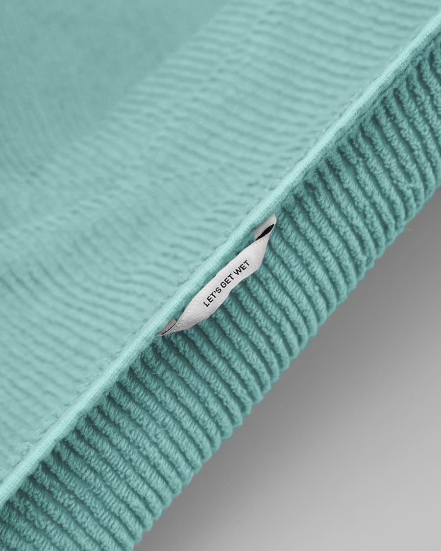 Miekki small bath towel light turquoise