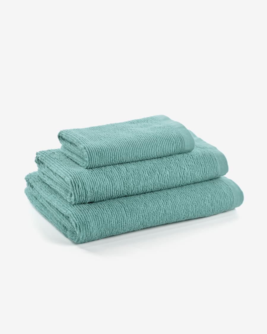 Miekki small bath towel light turquoise