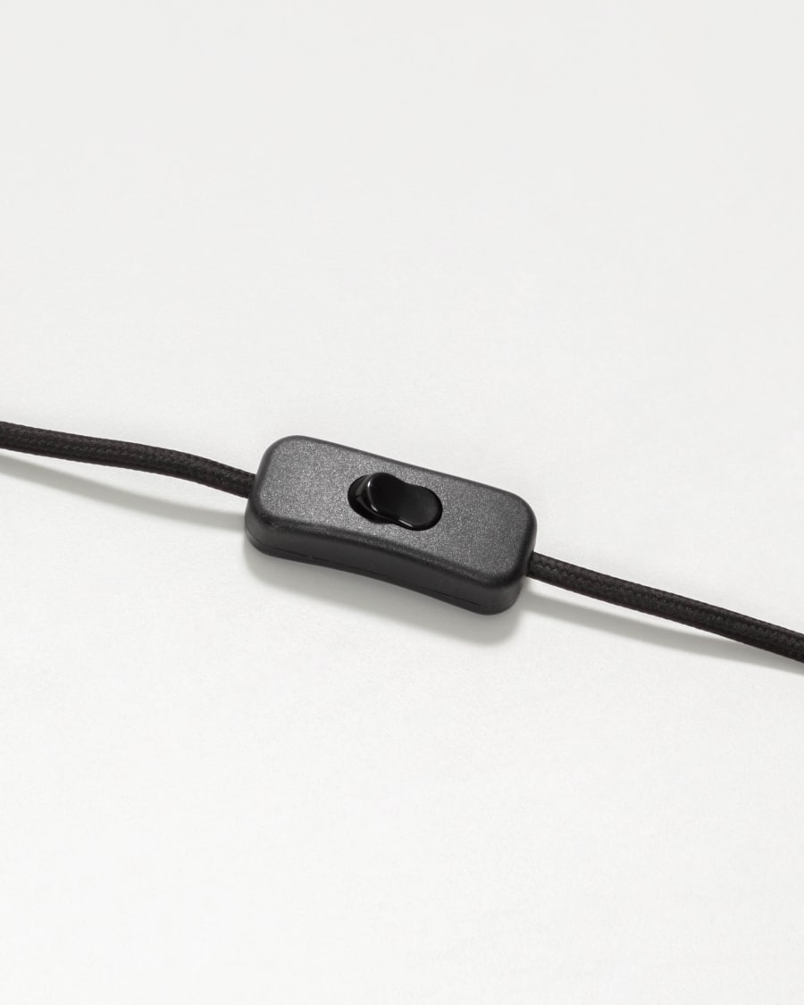 Maude wall light in metal with black finish