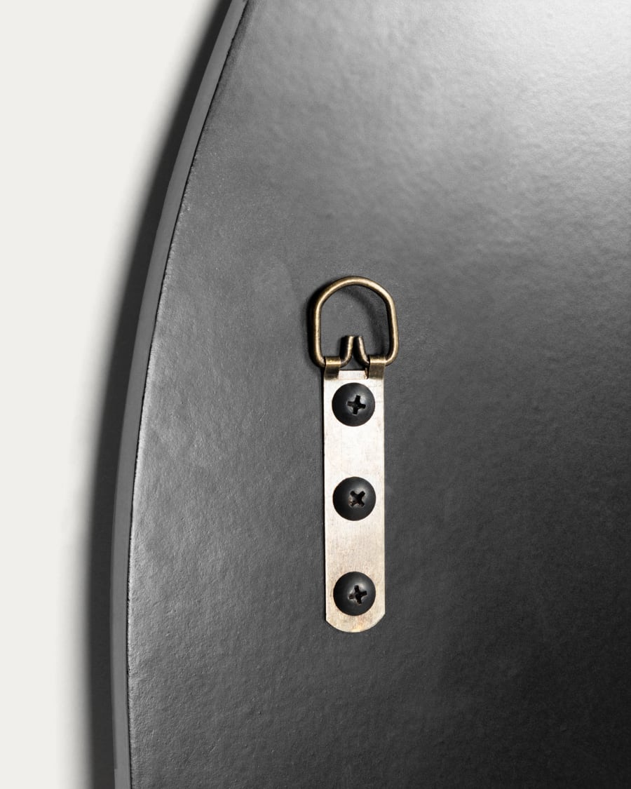 Nediva MDF mirror in black, 88 x 165 cm