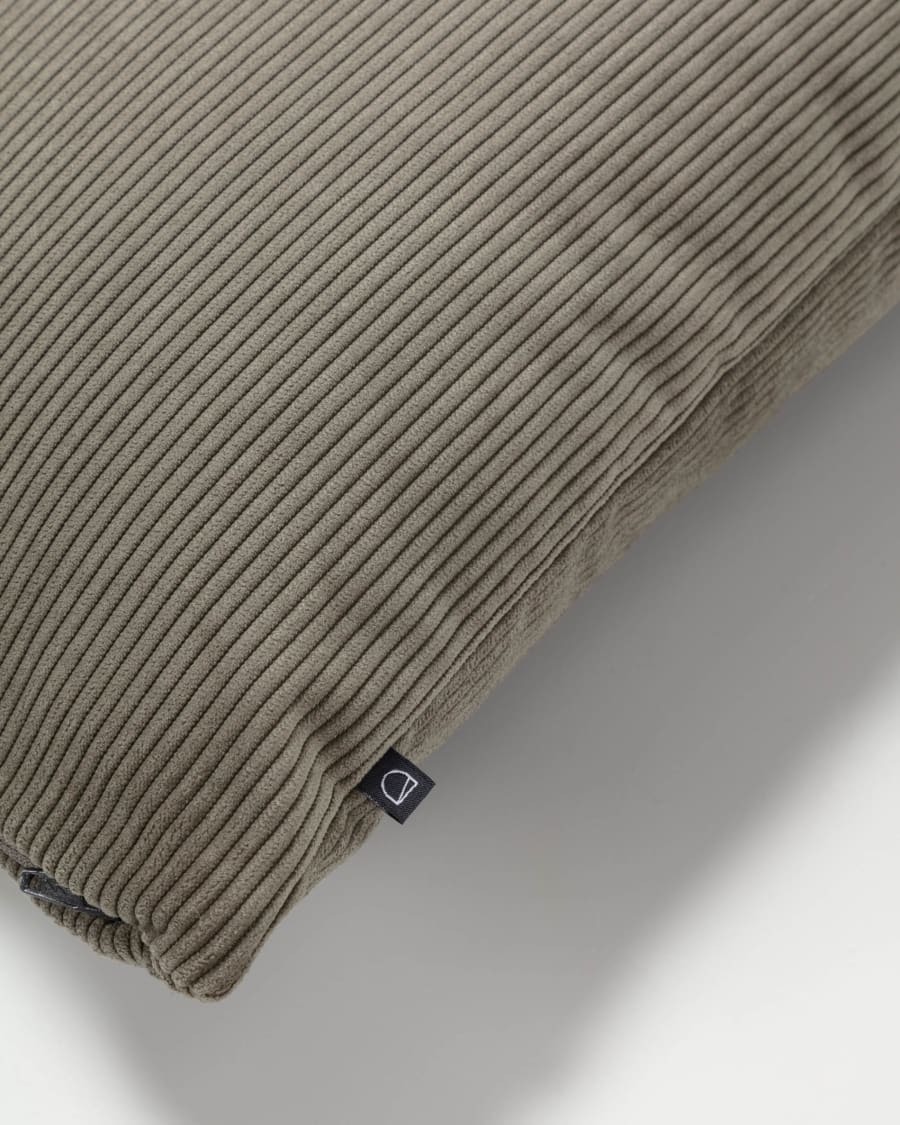 Dark grey corduroy Namie cushion cover 45 x 45 cm