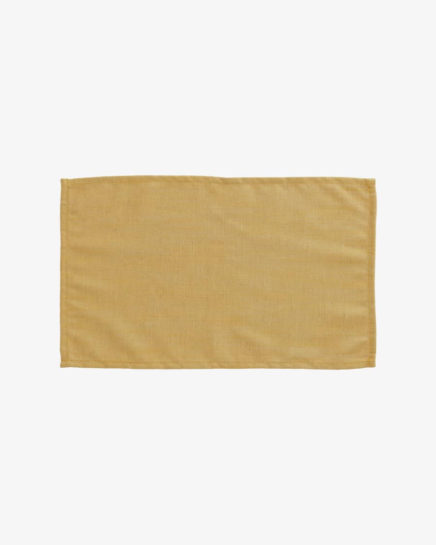 Mustard-yellow Samay 4-individual place mat set