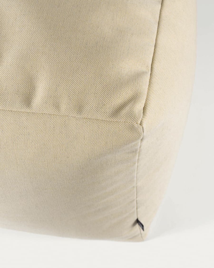 Squared 50 x 50 cm Beige Nedra pouf