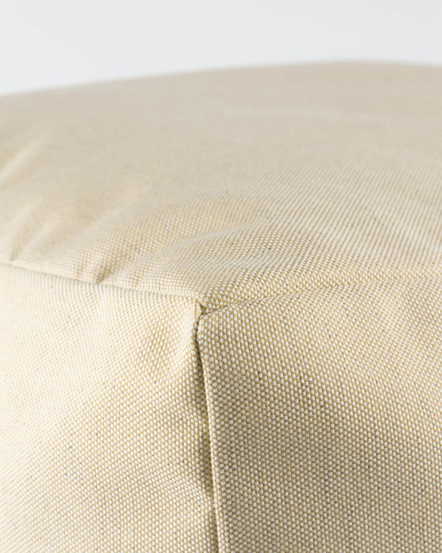 Squared 50 x 50 cm Beige Nedra pouf