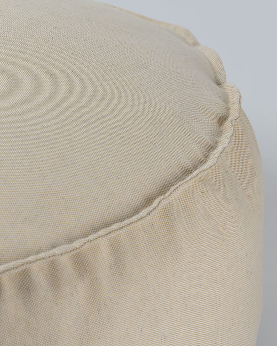 Round Ø 70 cm Beige Nedra pouf