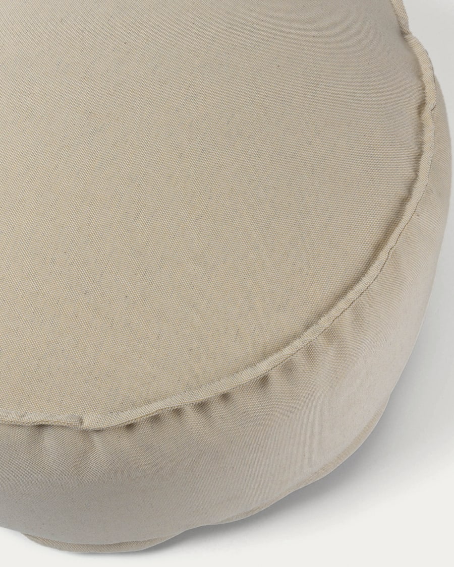 Round Ø 70 cm Beige Nedra pouf
