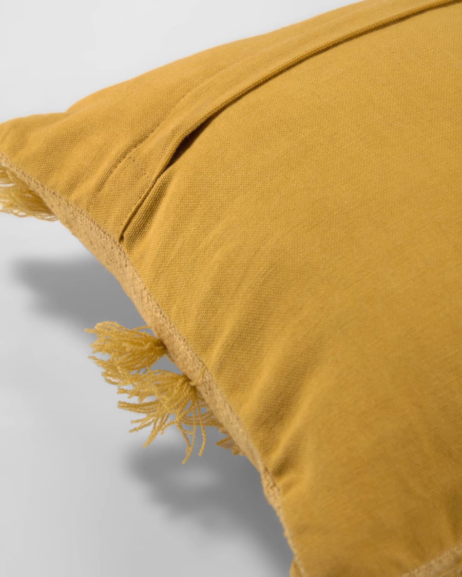Caitlin 100% cotton cushion cover in mustard 30 x 50 cm