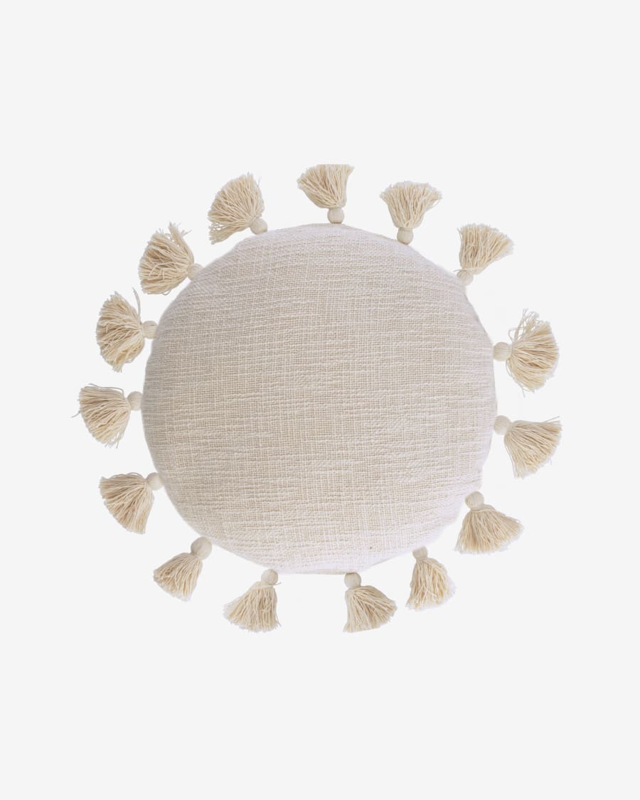 Chiarina beige cushion cover Ø 45 cm