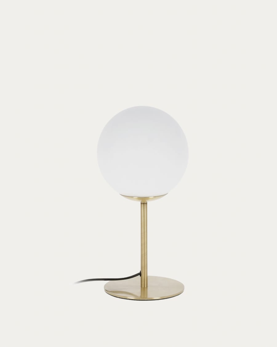 Mahala table lamp in steel and frosted glass