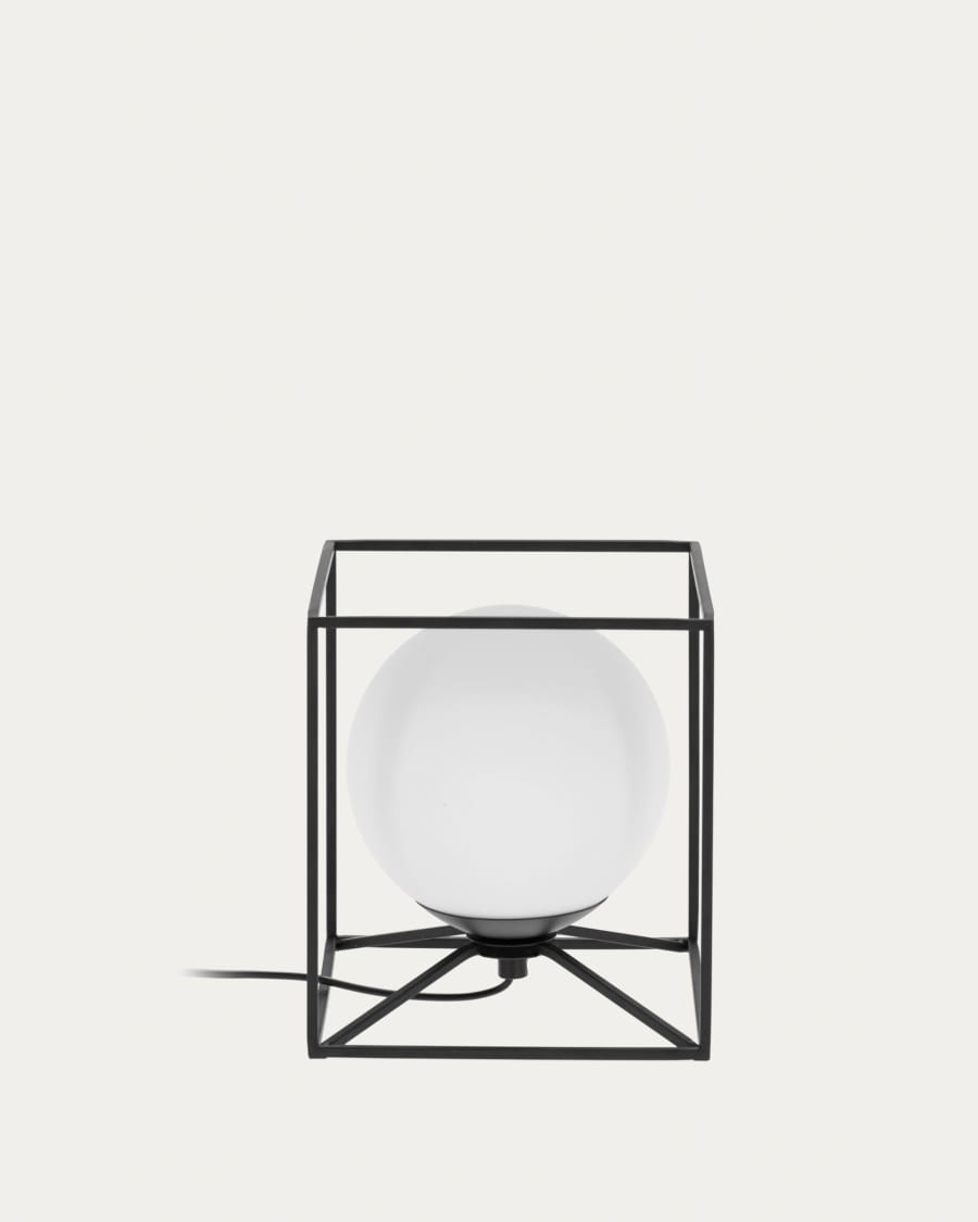 Tachi table lamp in steel and frosted glass