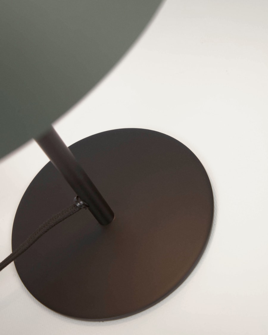 Aleyla table lamp in metal with green finish