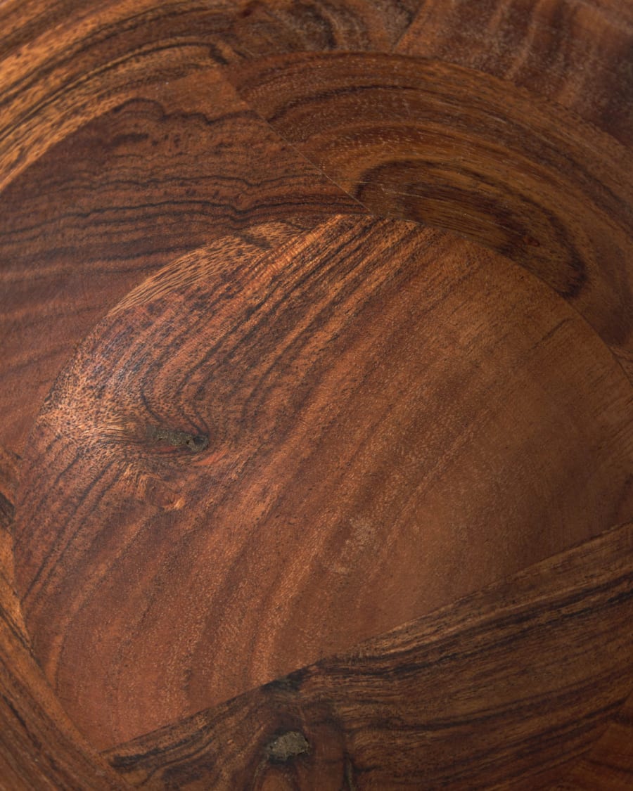 Dhana große Schale aus massivem Akazienholz