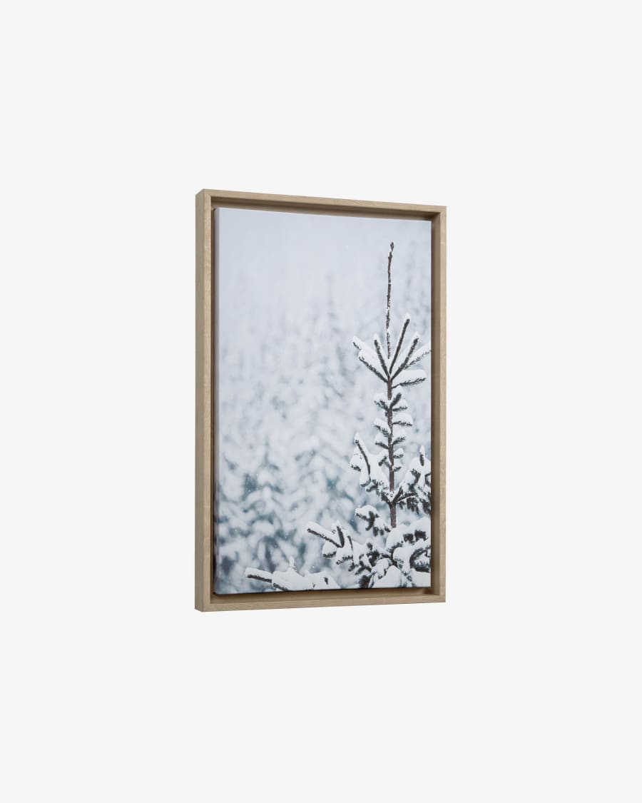 Annelise snowy fir tree picture wood frame 50 x 30 cm