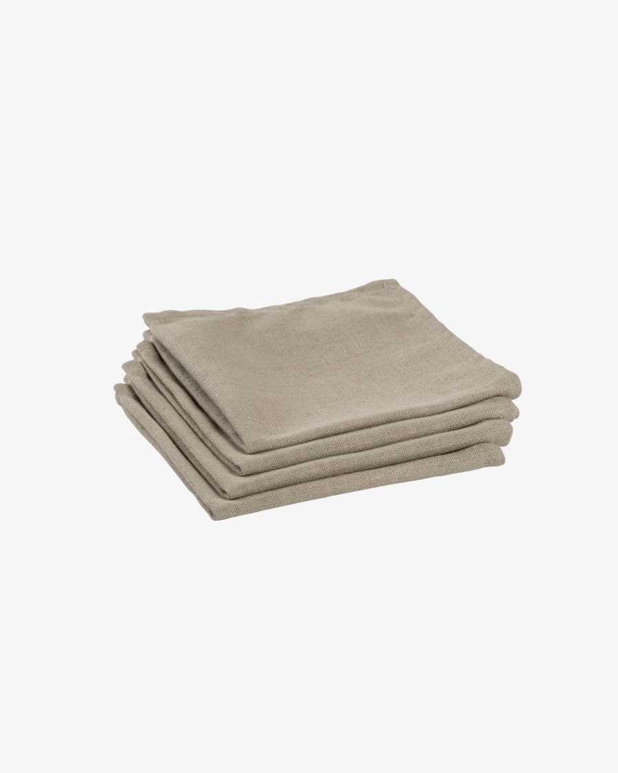 Beige Samay 4-napkin set