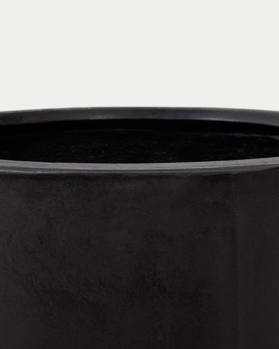 Aiguablava Black Cement Planter Ø 75 cm