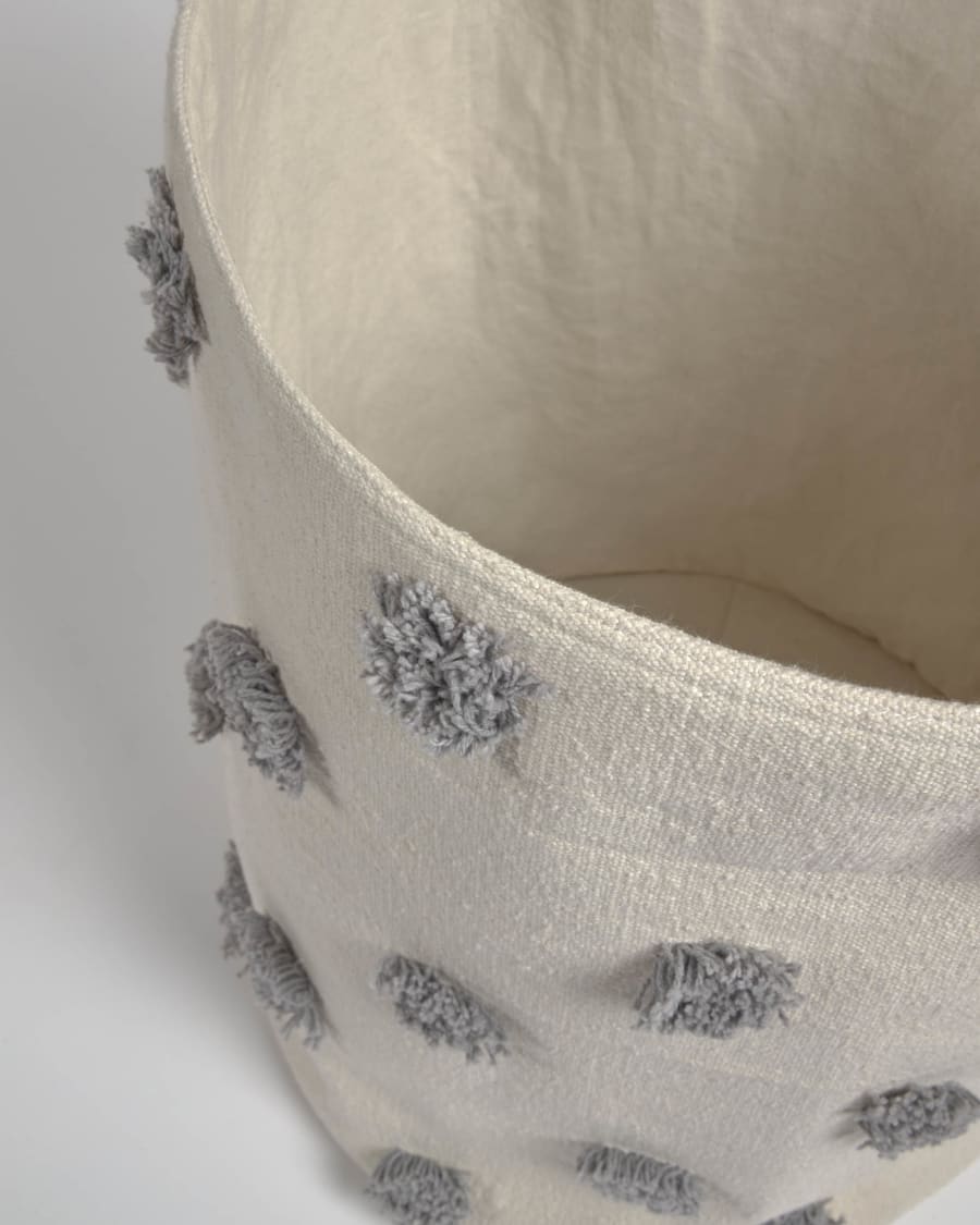 Large Khrista basket in grey