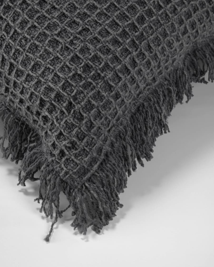 Shallow grey cushion cover 45 x 45 cm