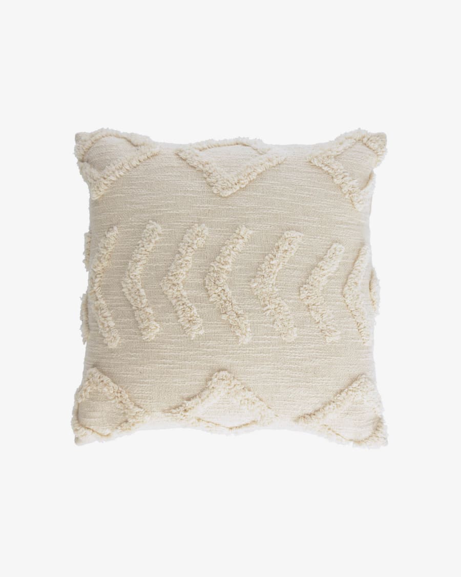 Xayoxhira beige cushion cover 45 x 45 cm