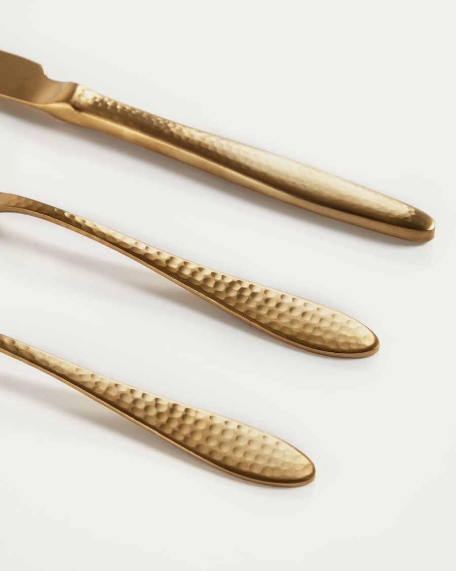 Yarine set of 16 gold cutlery