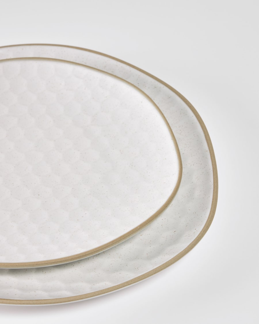 Κεραμικό πιάτο φρούτου Manami, λευκό