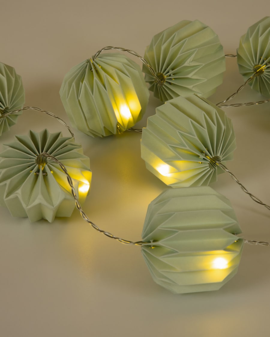 Yulia green string LED lights 2,5 m
