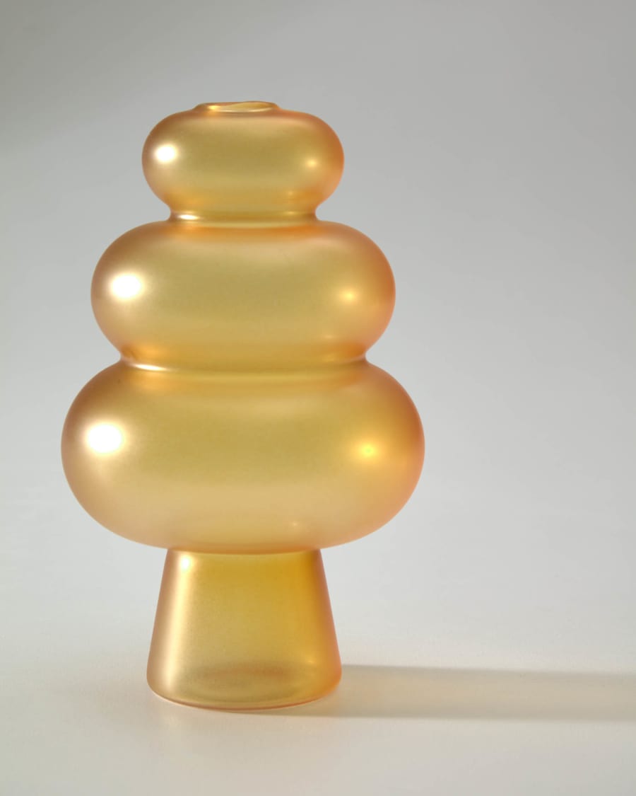 Set of 3 Elody glass vases multi-colour